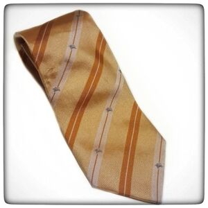Burberry Dress Tie has Mini Burberry logos-OS